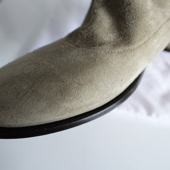 Jimmy Choo Suede Mid Calf Cowboy Boots - Picture 7 of 16